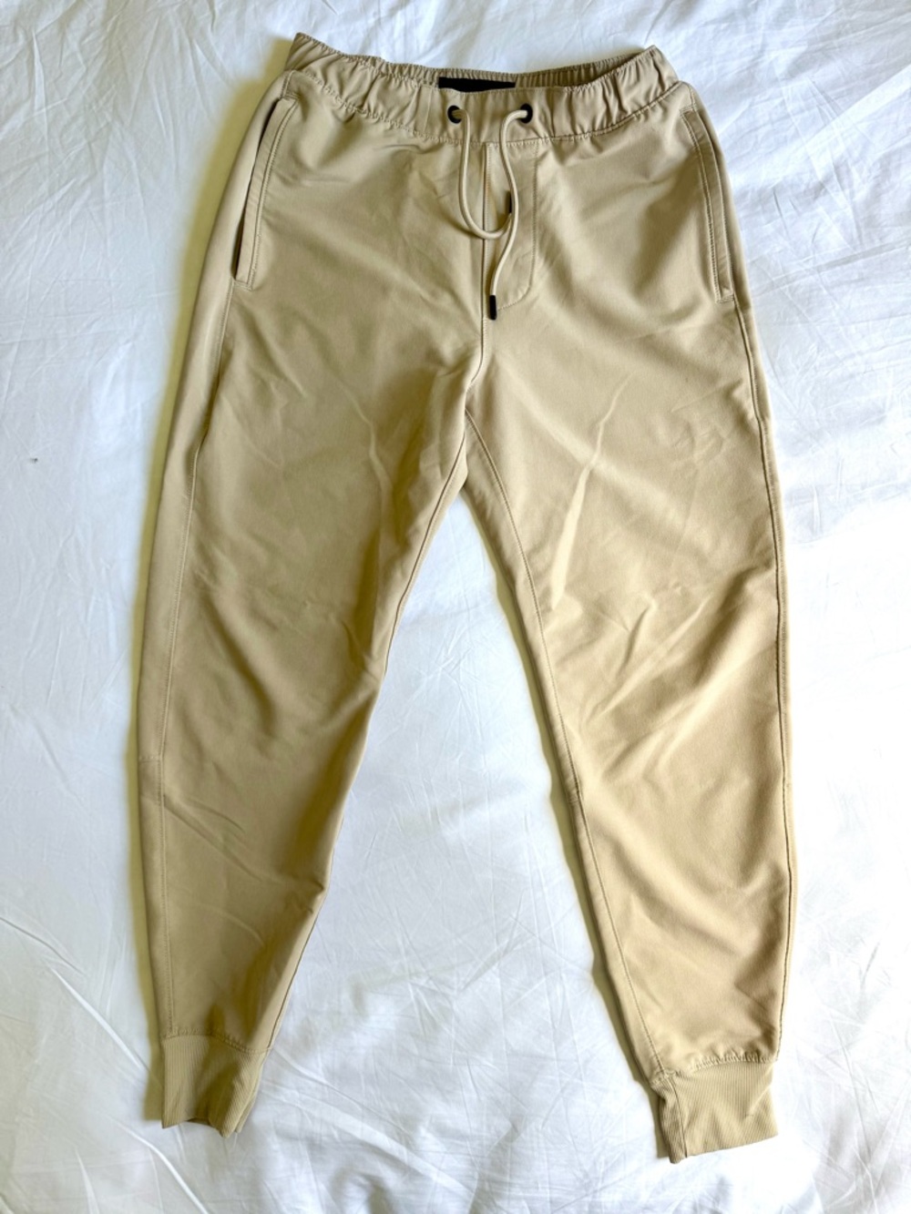 Abercrombie & Fitch Men's Khaki Drawstring Joggers (XS)
